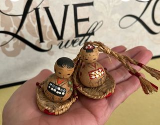 Japanese vintage kokeshi dolls