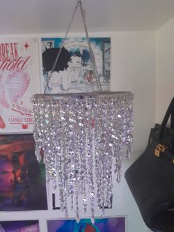 Crystal Bead Hanging Chandelier Decoration