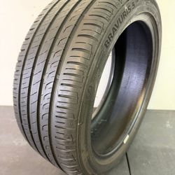 V555  215 45 17 91W   Barum Bravuris 5 HM  One Used Tire 80% Life 