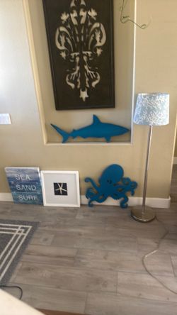 Lamp, wall art, nursery