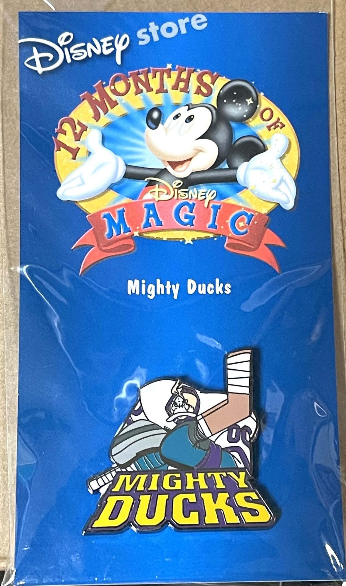 12 Months Of Disney Magic Mighty Duck Ice Hockey Pin