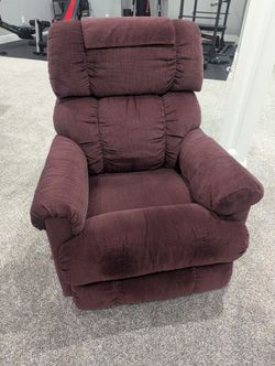 Deep Burgundy Red Reclining lazy Boy Chair Great Condition