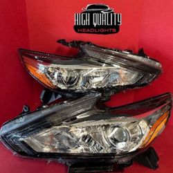 Nissan Altima 2016. 2018 headlights.