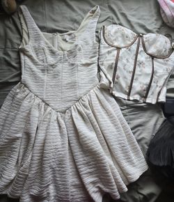 dress and corset shirt