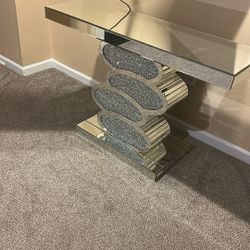 ✨ Luxury Mirrored Crystal Console Table-MUST GO ASAP‼️
