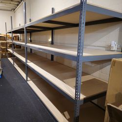 Industrial Quality Shelving 96 in W x 30 in D Storage Shelves Similar To Uline Delivery Available