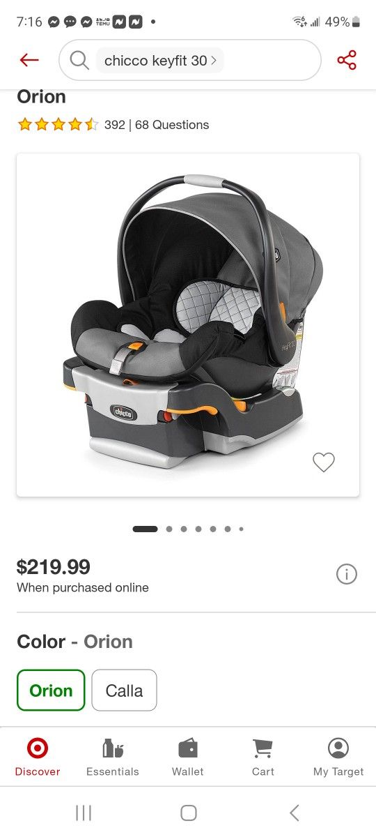 Chicco KeyFit® 30 Car Seat and Base