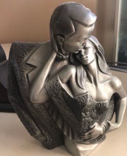 Austin Sculpture Art Deco Love Couple Dance Alexander Danel Petit Ce Soir 1987, 1'tall, 1'W