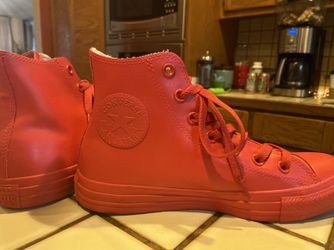 Red rubber converse