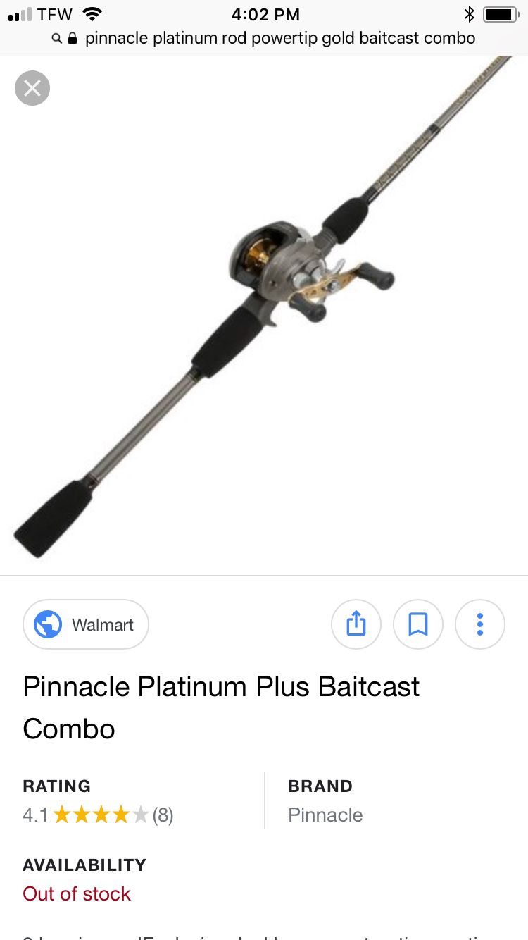 Pinnacle bait caster combo rod and reel plus abu Garcia pro max bait caster  reel for Sale in Ruffs Dale, PA - OfferUp