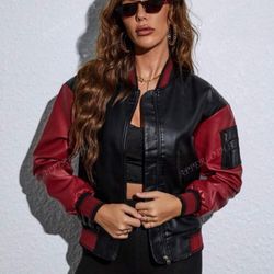 Bomber Moto Light/Moderate Jacket Size Medium