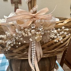 Wedding Flower Girl Basket & Ring Bearer Box 