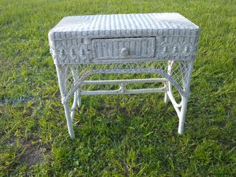 Wicker desk