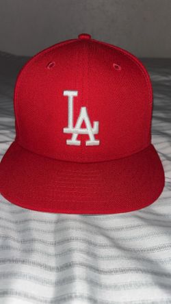 Red LA Dodger hat