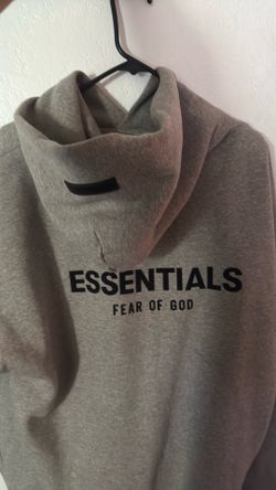 Essentials hoodie grey worn once