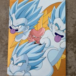Dragon Ball Z Gotenks Super Ghost Kamikaze Attack Canvas Hand Painting 
