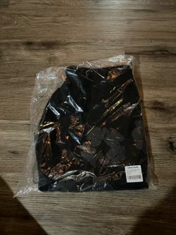 All black denim tear