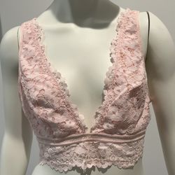 Victoria Secret’s Pink Unlined Lace Bralette Size Medium
