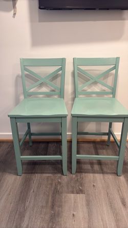 Green chairs