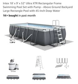Intex Above Ground Swimming Pool