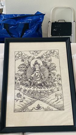 A Bali framed picture