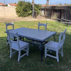 Outdoor Patio Table Set With Chairs 