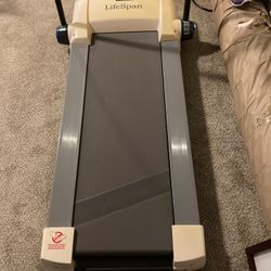 Folding treadmill by Lifespan
