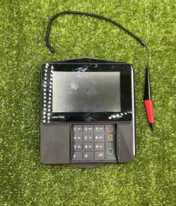 Ingenico Lane/7000 PRG(contact info removed)1R Credit Card POS Terminal w/ Tethered Stylus