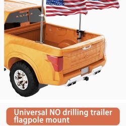 No Drilling Flag Holder for Pickup Truck, All equipment Included