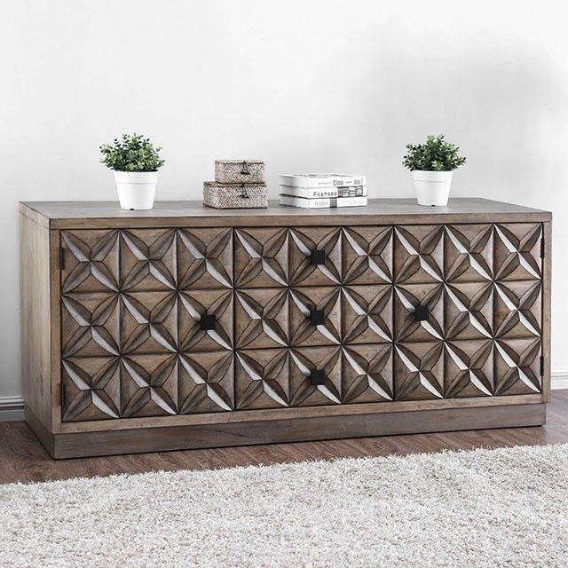 64 Inch Storage Cabinet Tv Console Table 