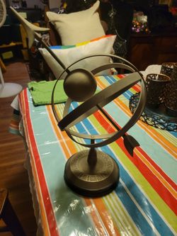Vintage Decorative Metal Armillary Sphere