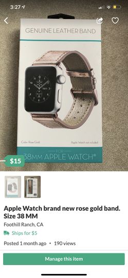 Apple Watch rose gold band brand new 38 MM