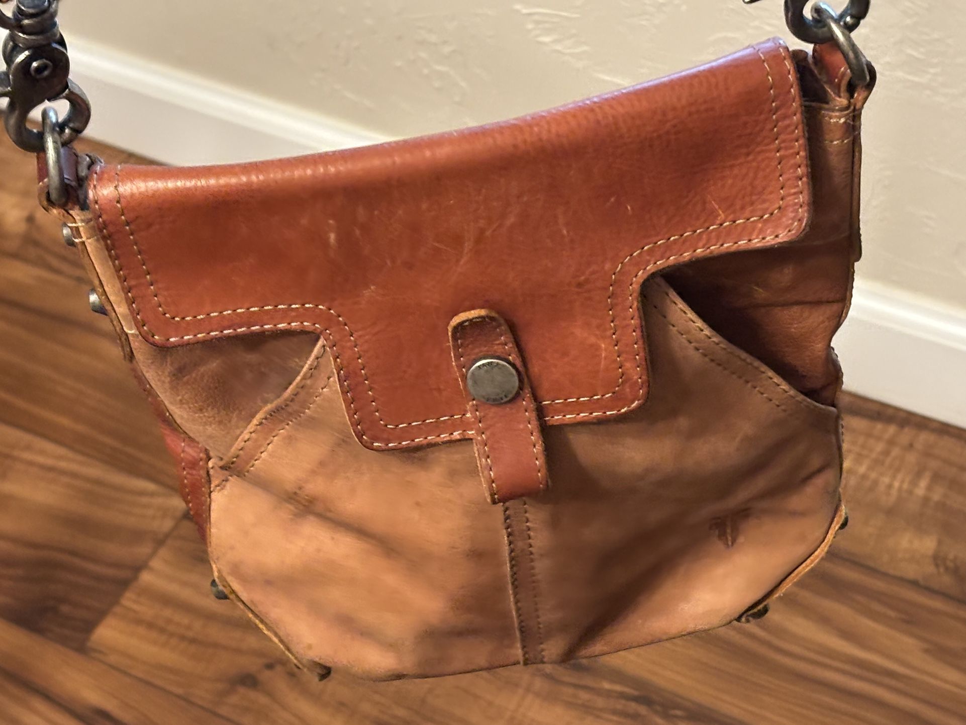 Frye Brown Leather Crossbody Bag
