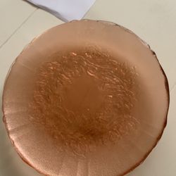 Vintage Depression Glass American sweetheart Pink Dessert Plates (4) Plates