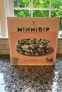 Minnidip kiddie pool designer inflatable thats banana leaves!