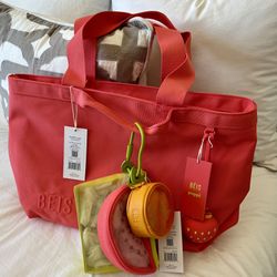 BÉIS X POPPI THE TRAVEL TOTE IN FRUIT PUNCH