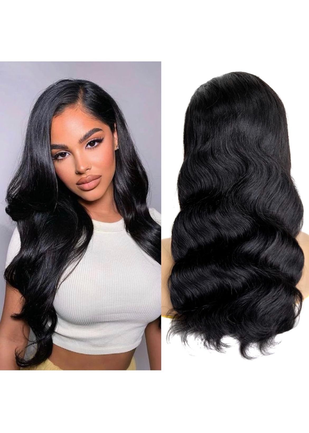 22 Inch Real 100% Human Hair Wave Body Wigs HD 13×4 Front Lace Wig for Women Professional Diverse Styles
