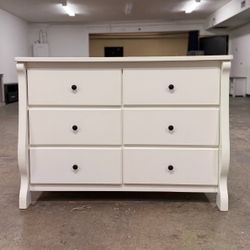White 6 Drawer Dresser 
