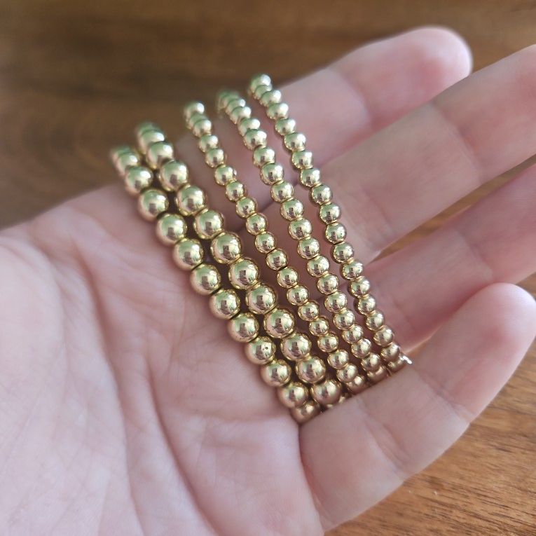 Gold Stretchy Bracelets