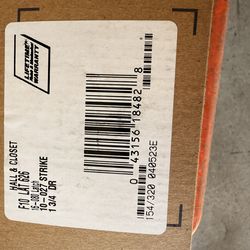 CLOSET F10 LAT 626 16-080 Latch 10 - 027 STRIKE 1 3/4 DR