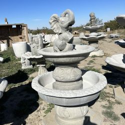 New Water Fountain Made Out Of Cement Perfect Gift 