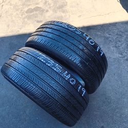 Two 235/40/19 continental and Goodyear