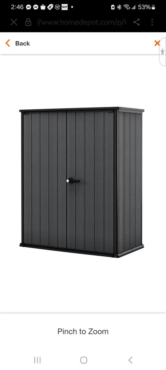  Plastic Storage Shed. Brand New Box