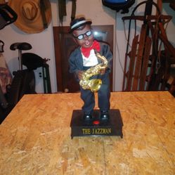 Vintage sax playing The Jazzman