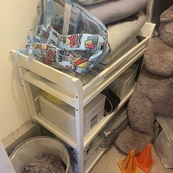 Changing table shelf