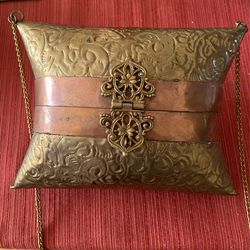 Brass And Copper Metal Purse 
