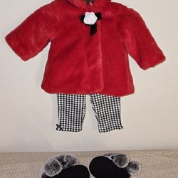 coat and boots size 3 months