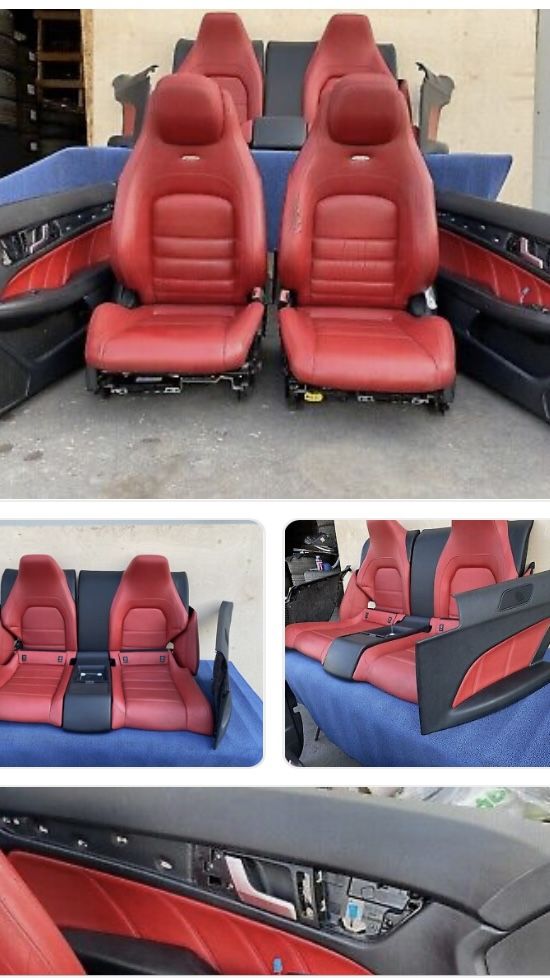 W204 Amg Red Leather Seats Full Interior Very Rare