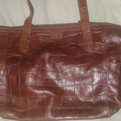 CROCODILE TOTEBAG BY FOSSIL