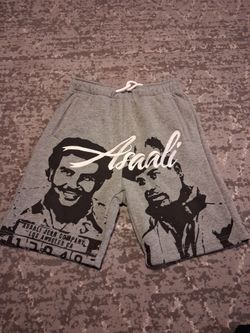 Gray Asaali Shorts